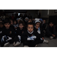 Festejos por el Día de la Bandera con los niños de Jardín
